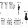 Bosch Accessories 2608594616 2608594616 sada děrovacích pil 1 ks