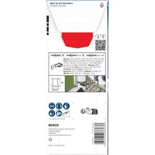 Bosch Accessories 2608902074 2608902074 Karbidy Multifunkční pilový list 32 mm 1 ks