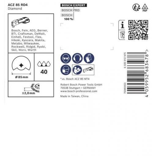 Bosch Accessories 2608902058 2608902058 diamant Multifunkční pilový list 2 mm 85 mm 1 ks