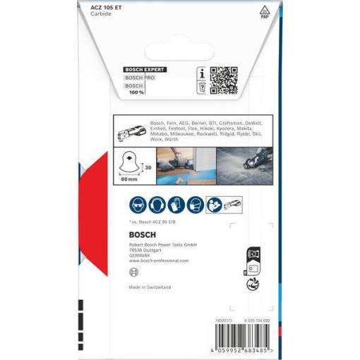 Bosch Accessories 2608902059 2608902059 Karbidy Multifunkční pilový list 80 mm 105 mm 1 ks