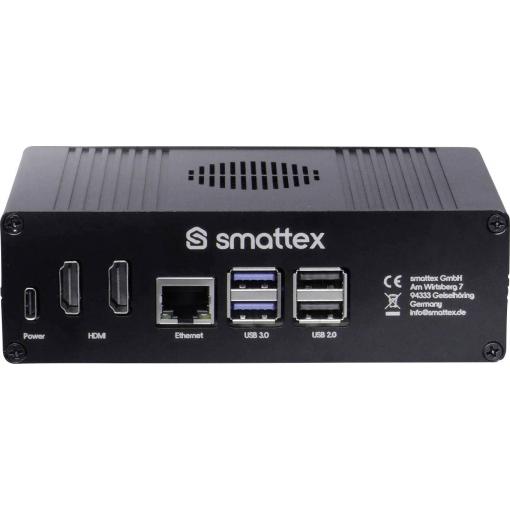 Smattex Raspberry Pi® 4 B 16 GB vč. pouzdra, vč. napájecího zdroje, vč. chladicího tělesa, vč. Noobs OS