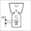 Bosch Professional PRO FMI-M6/M8 Metallaufhänger úchytka nýtování 1600A03C2T 1 ks