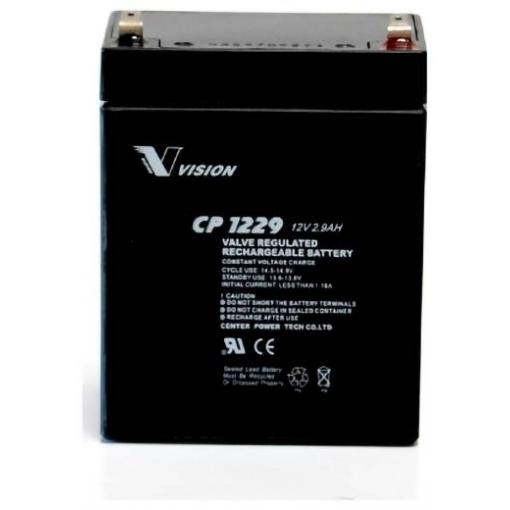 Vision CP1229 olověný akumulátor olověný se skelným rounem 2.9 Ah 12 V 1 ks