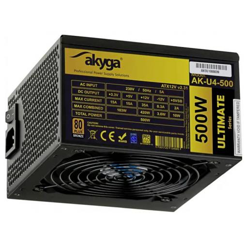 Akyga PC síťový zdroj 500 W ATX 80 PLUS® Bronze