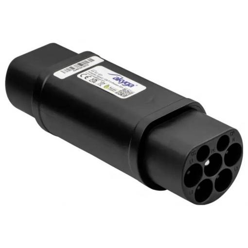 Akyga AK-SC-E21 Adaptér nabíjecího kabelu [1x Zástrčka Typu 2 (IEC 62196-2) - 1x Zástrčka GB/T (20234.2-2015)] žáruvzdorný