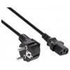 Akyga napájecí kabel [1x zástrčka s ochranným kontaktem - 1x IEC C13 zásuvka 10 A] 10 m černá