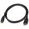 Akyga kabel Zástrčka HDMI-A, Zástrčka HDMI Mini-C 1 m černá AK-HD-10M HDMI kabel