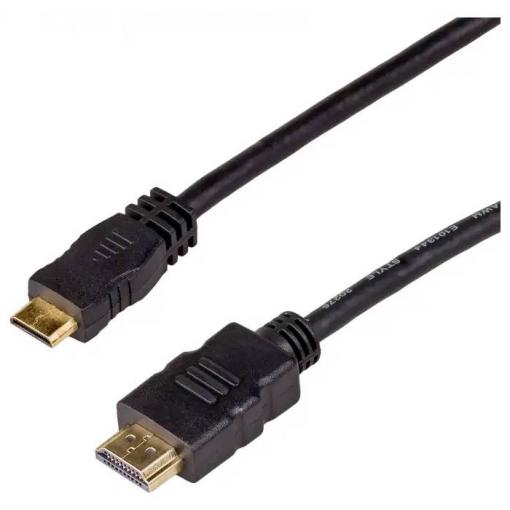 Akyga kabel Zástrčka HDMI-A, Zástrčka HDMI Mini-C 1 m černá AK-HD-10M HDMI kabel