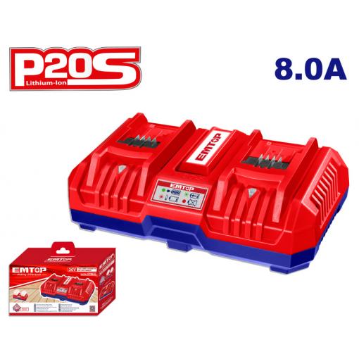 Duální nabíječka 20V 8.0A