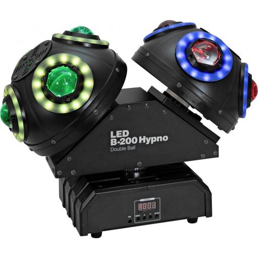 Eurolite 51918826 B-200 Hypno Double Ball DMX LED reflektor Počet LED:8 10 W