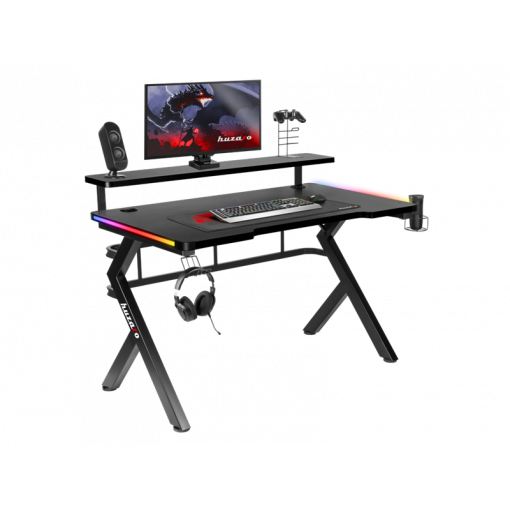 Stůl herní HUZARO Hero 5.0 RGB Black 120cm