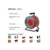 Prodlužovací kabel na bubnu - 4 zásuvky 25m EMOS P19425