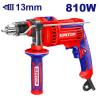 Elektrická vrtačka s příklepem 810W 13mm