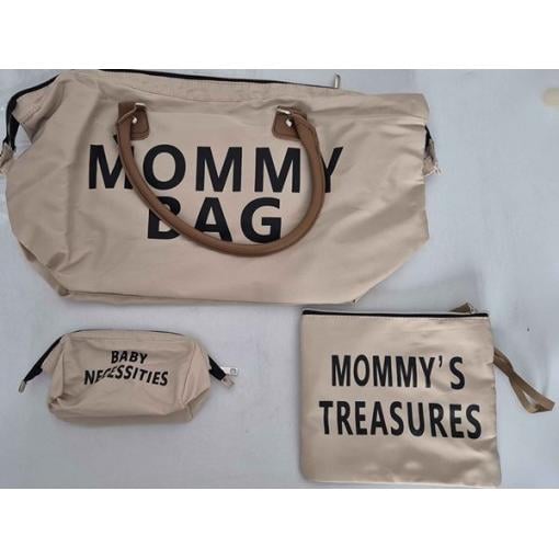 Cestovní taška Mommy Bag, béžová, sada 3v1