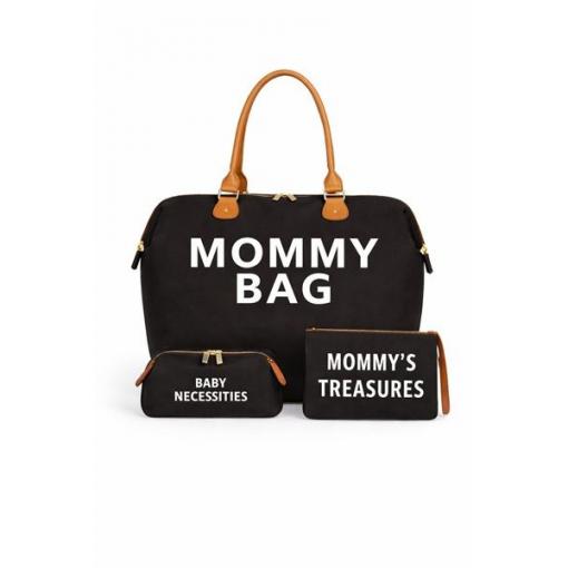 Cestovní taška Mommy Bag, sada 3v1, černá