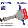 Bourací kladivo 2200W 75J SDS Hex