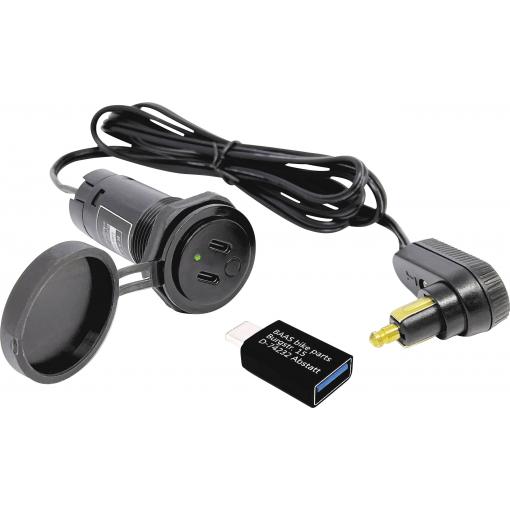 BAAS Kabel do tankvaku s 2 USB-C konektory a 1 USB-a adaptér Baas USB22
