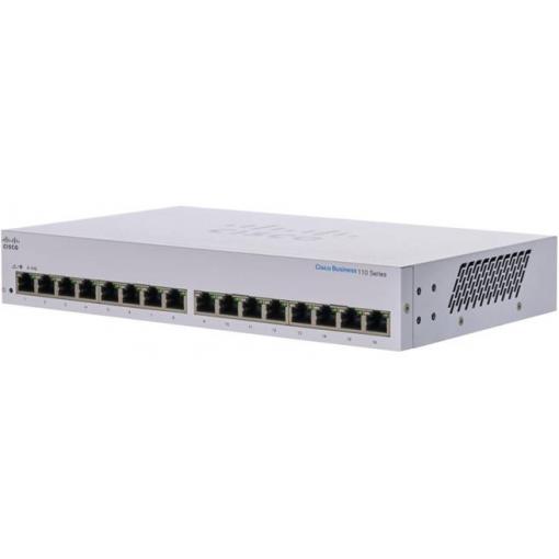 Cisco CBS110-16T-EU CISCO CBS110 Unmanaged 16-port GE síťový switch 16 portů 10 / 100 / 1000 MBit/s