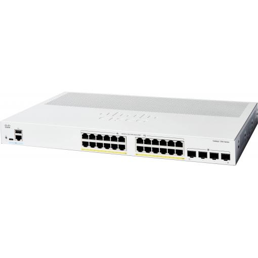 Cisco C1300-24P-4G CISCO Catalyst 1300 24-port GE PoE 4x1G síťový switch