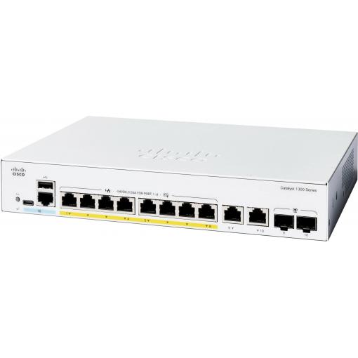 Cisco C1300-8P-E-2G CISCO Catalyst 1300 8-port GE PoE Ext PS síťový switch