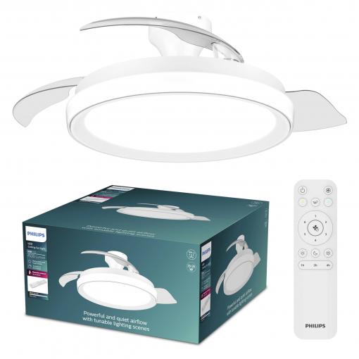 Philips LED Bliss stropní ventilátor 28 W s dálkovým ovládáním, stmívatelný