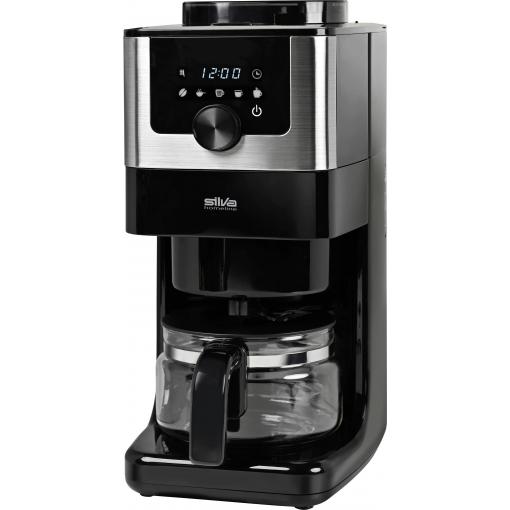 Silva Homeline KA-M 200 INOX kávovar černá, Inox připraví šálků najednou=4 displej, skleněná konvice, s funkcí filtrování kávy, funkce časovače, funkce