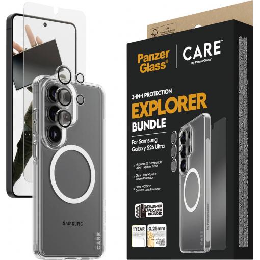 PanzerGlass PANZERGLASS - CARE by 3-in-1 Galaxy S Ultra 2026 ochranné sklo na displej smartphonu Samsung Galaxy S26 Ultra 1 ks CR46018