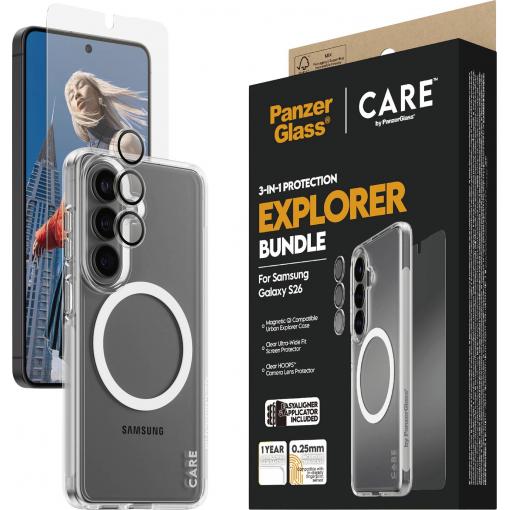 PanzerGlass PANZERGLASS - CARE by 3-in-1 Samsung Galaxy S 2026 ochranné sklo na displej smartphonu Samsung Galaxy S26 1 ks CR12957