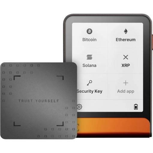 Ledger Flex Orange + Recovery Key Hardwarová peněženka oranžová Bluetooth 1 ks FLEX-ORABTC-RKEY-ESDEPTIT