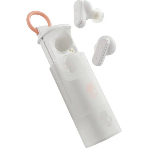 Skullcandy Dime Evo TWS InEar Bone špuntová sluchátka (In Ear) Bluetooth® bílá Redukce šumu mikrofonu Nabíjecí pouzdro telefon