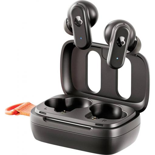 Skullcandy Dime 3 True Wireless Black Orange špuntová sluchátka (In Ear) Bez kabelu stereo černá Redukce šumu mikrofonu Nabíjecí pouzdro sportovní