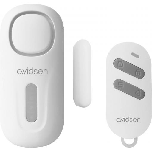 Avidsen dveřní alarm bílá sada s detektorem pohybu, s dálkovým ovladačem 90 dB 100021