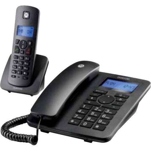 Motorola DECT + Corded Phone černá
