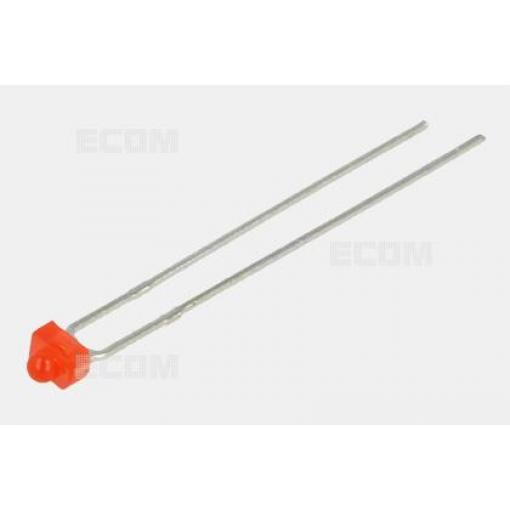 LED dioda červená LL-204VD2A-V1-2B, 620 nm, 300 mcd, průměr 2 mm