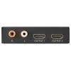 SpeaKa Professional SP-HDS-300 2 porty HDMI rozbočovač UHD, se zabudovaným převodníkem, s audio porty 3480 x 2160 Pixel černá