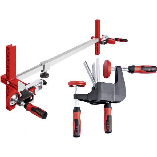 Výztuha dveřní zárubně 2x tu + 2x TFM-2K + pouzdro Bessey TU-TFM-BAG Rozpětí (max.):1010 mm Délka vyložení:70 mm