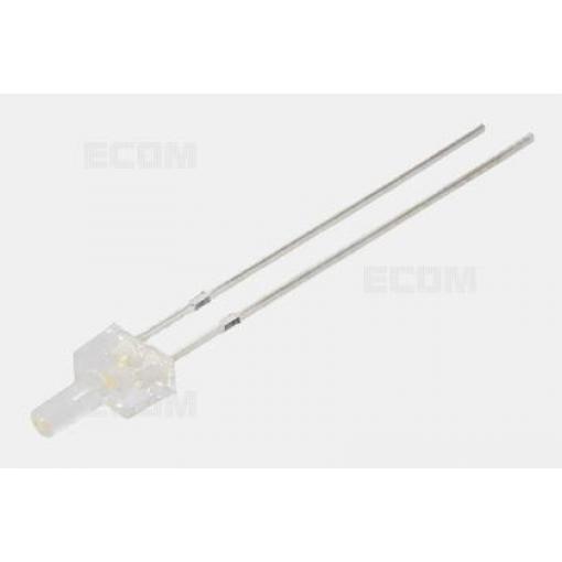 LED dioda modrá 465 nm, 750 mcd/20 mA, 90°, průměr 2 mm