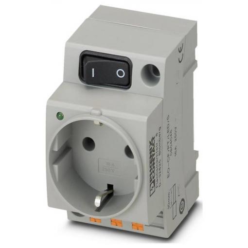 zásuvka Phoenix Contact EO-CF/PT/LED/S šedá (d x š x v) 58.9 x 45 x 75 mm