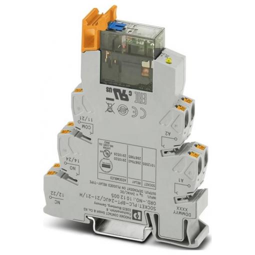 Phoenix Contact PLC-RPT- 24UC/21-21/MS Relé modul 2 přepínací kontakty 10 ks