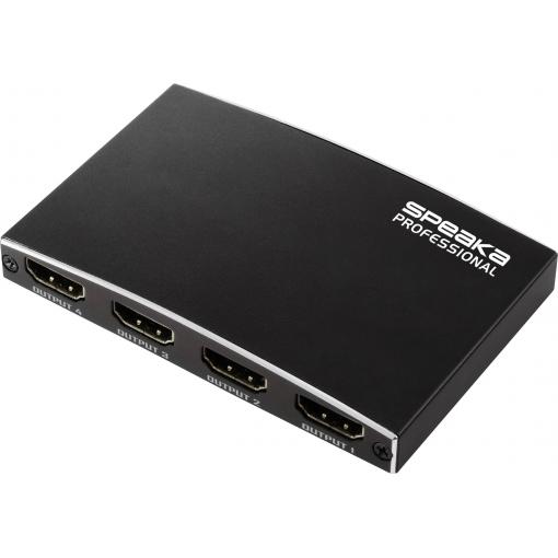 SpeaKa Professional SP-HDMIS-230 4 porty HDMI rozbočovač UHD 3840 x 2160 Pixel černá