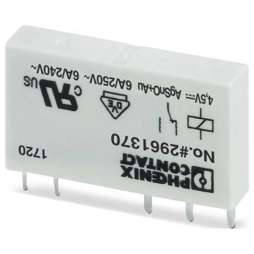 Phoenix Contact REL-MR- 4,5DC/21AU miniaturní relé, 4.5 V/DC, 1 přepínací kontakt, 10 ks