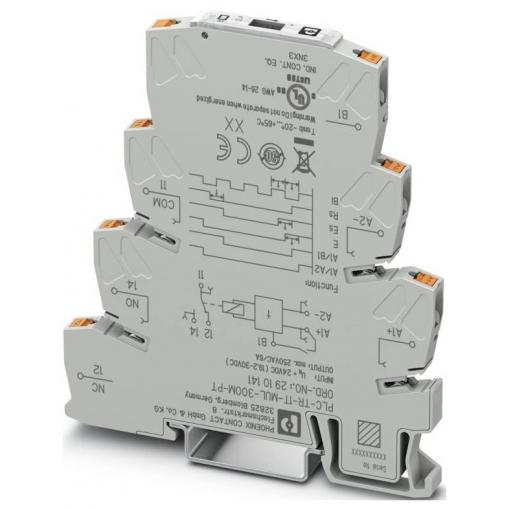 Phoenix Contact PLC-TR-1T-MUL-300M-PT 2910141 časové relé, 0.1 s - 300 min, 250 V/AC, 1 ks