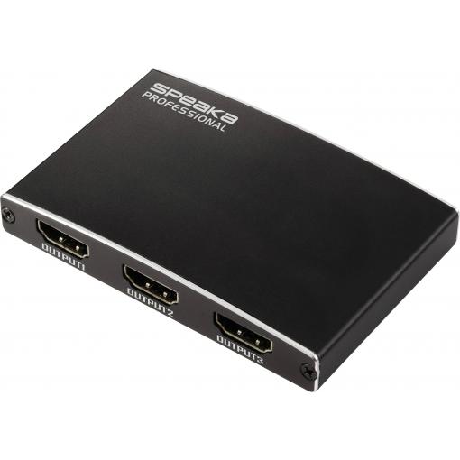 SpeaKa Professional SP-HDMIS-210 3 porty HDMI rozbočovač UHD 3480 x 2160 Pixel černá