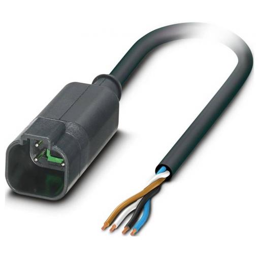 Phoenix Contact SAC-4P-DTMS/ 5,0-PUR Kabel pro senzor/aktor, 1415014, piny: 4, 5 m, 1 ks