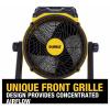 DEWALT DXF1652 podlahový ventilátor 116 W Yellow LED displej, s časovačem, vč čističky vzduchu