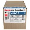 Fischer 573097 šrouby do dřevotřísky 25 mm TX 1000 ks