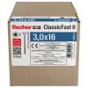 Fischer 573082 šrouby do dřevotřísky 16 mm TX 1000 ks