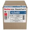 Fischer 573052 šrouby do dřevotřísky 60 mm TX 200 ks