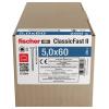 Fischer 573064 šrouby do dřevotřísky 60 mm TX 200 ks
