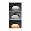 Kosmetická podlahová LED lampa h_v347t, 40 W, 2500 lm, černá